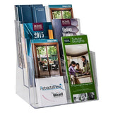 LHF-S83: Clear Acrylic 3-Tier Brochure Holder for 8.5"w Literature